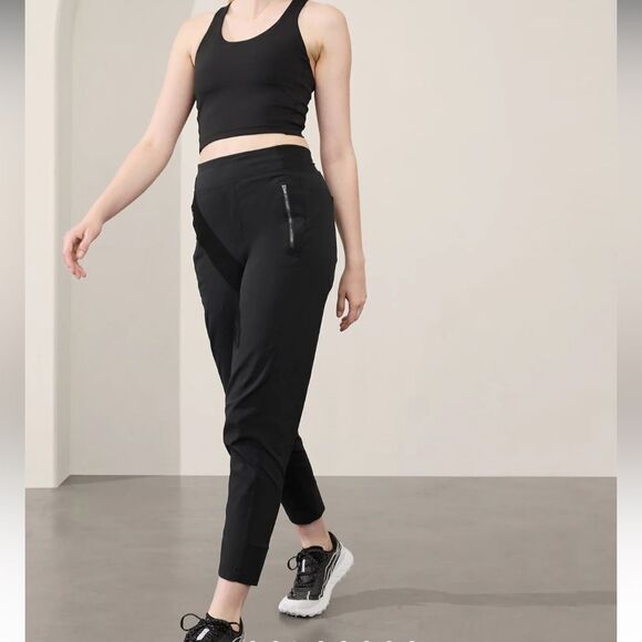 Athleta Trekkie North Jogger Pants Black High Rise Women’s Size 2 - Picture 9 of 12